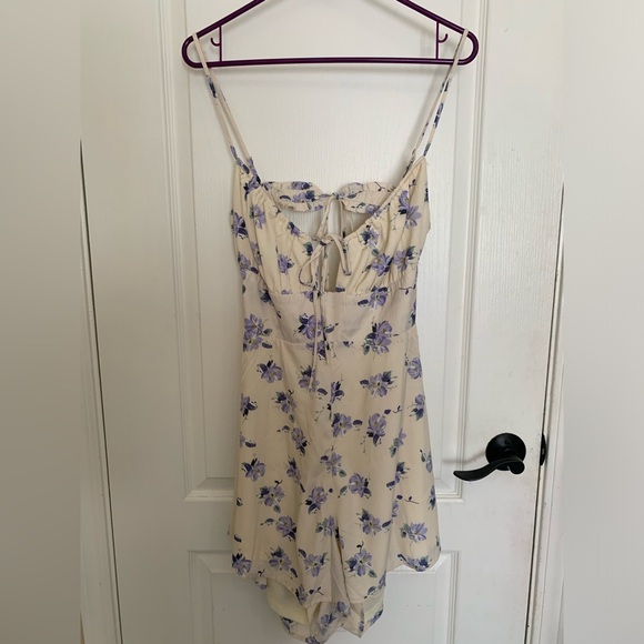 NWOT Princess Polly Yellow Purple Clementine Floral TieBack Romper Playsuit - 12 - Picture 4 of 9